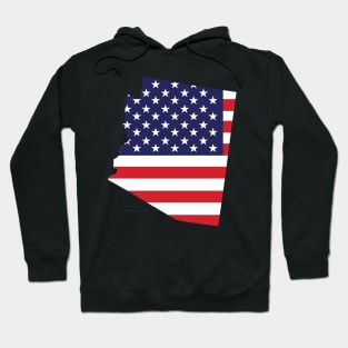 Arizona State Shape Flag Background Hoodie